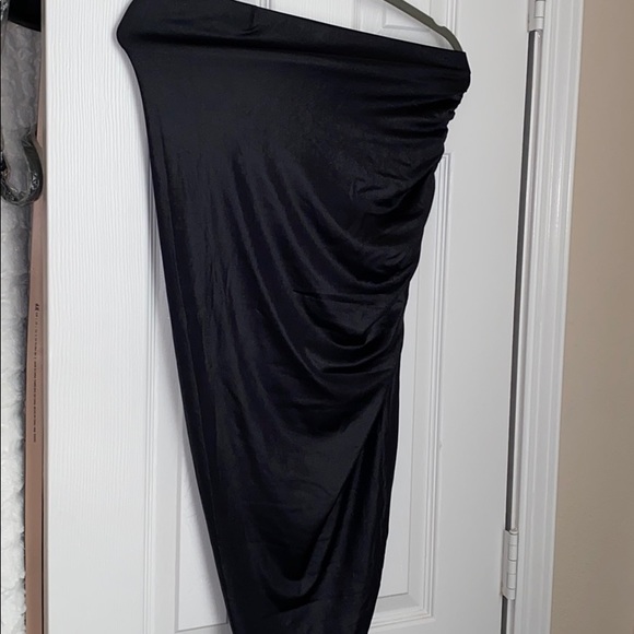 UO urban outfitters black ruched midi skirt - Picture 4 of 11